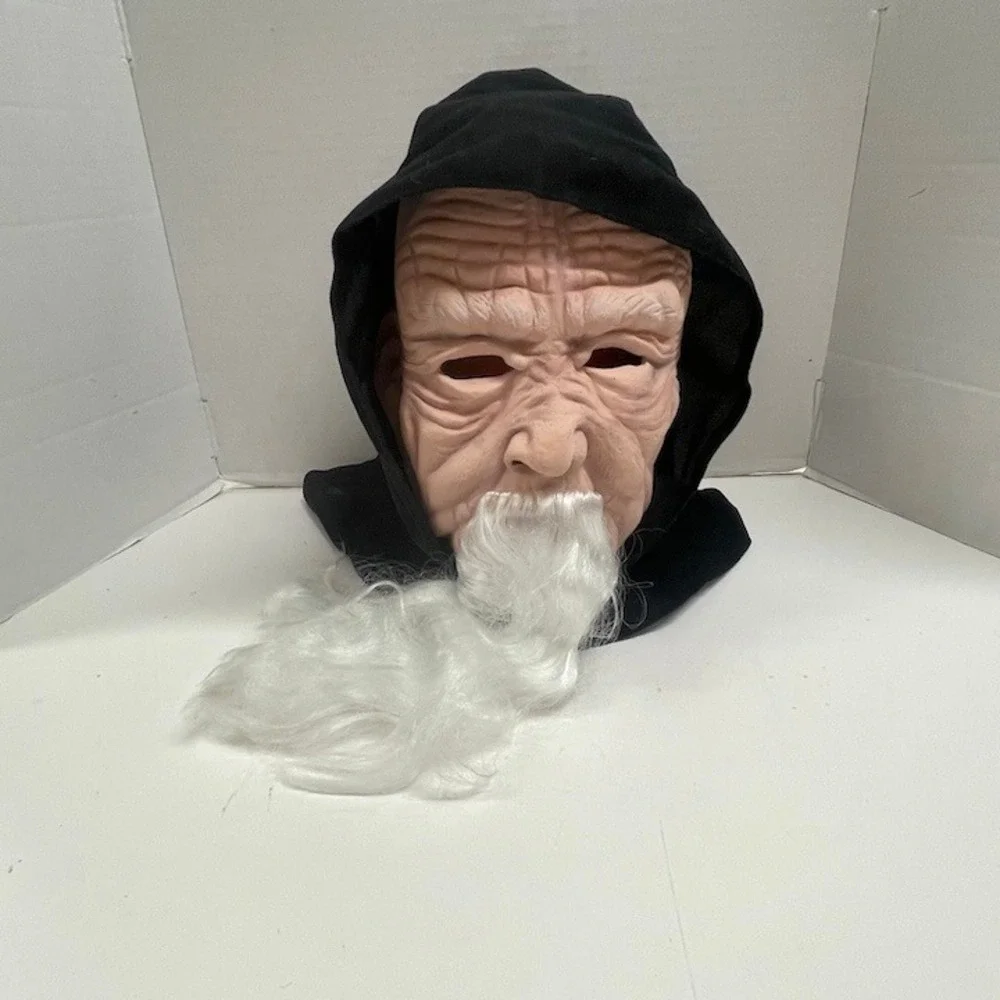 Vintage Paper Magic Group (PMG) Old Man Wizard Halloween Mask